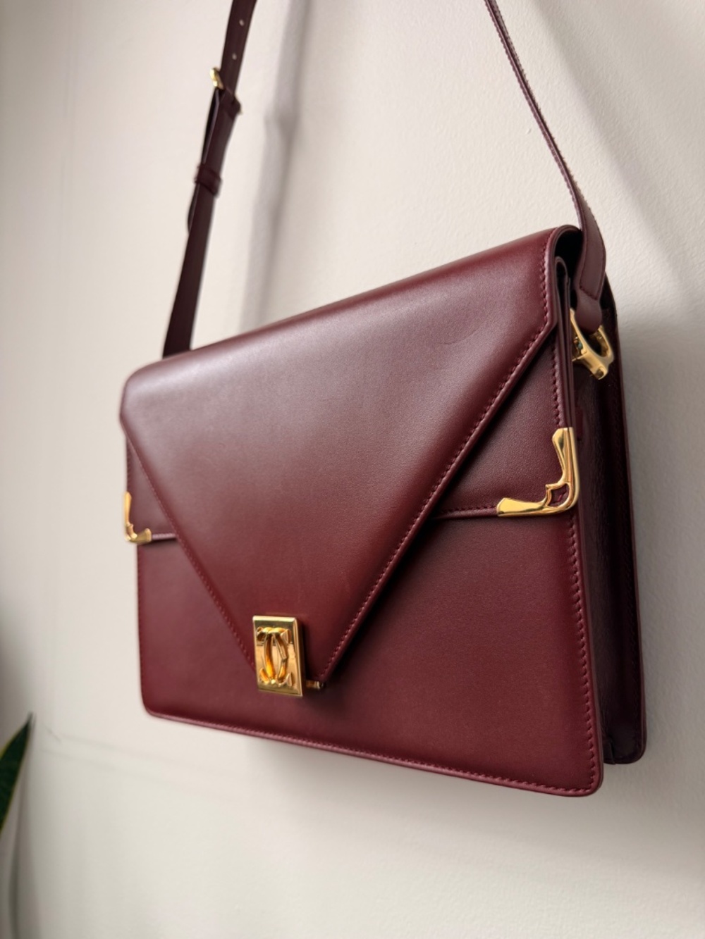 Vintage Must de Cartier Bordeaux Envelope — 1990s - Picture 2 of 15